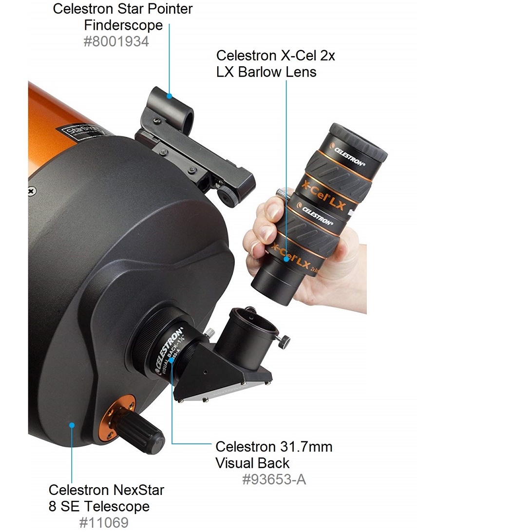 Celestron XCel 2x LX Barlow Lens